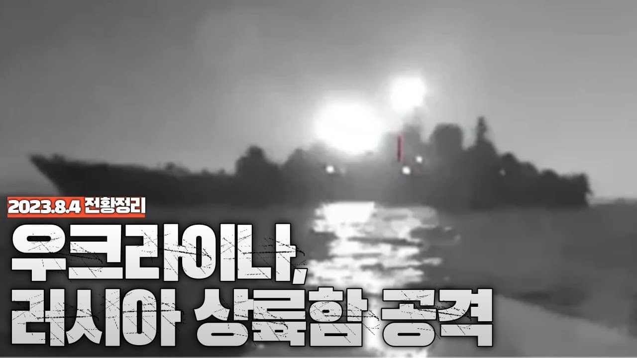 우크라이나, 러시아 상륙함 공격 - 우크라이나 전쟁 전황 정리 8월 4일