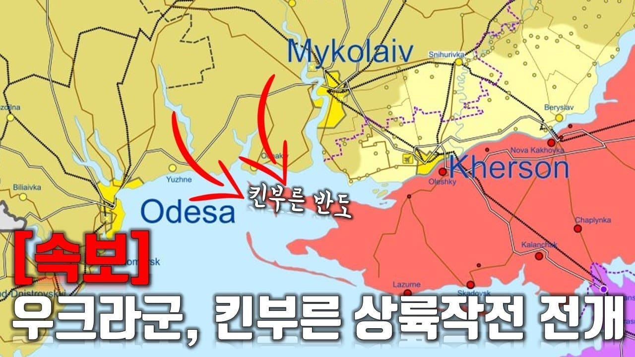 [속보] 우크라이나군, 킨부른 반도 상륙작전 전개