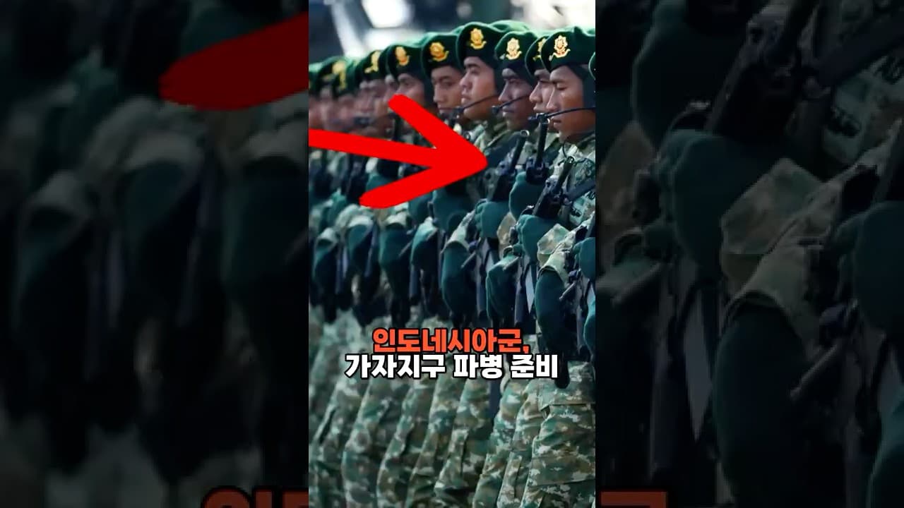 인도네시아군, 가자지구 파병 준비