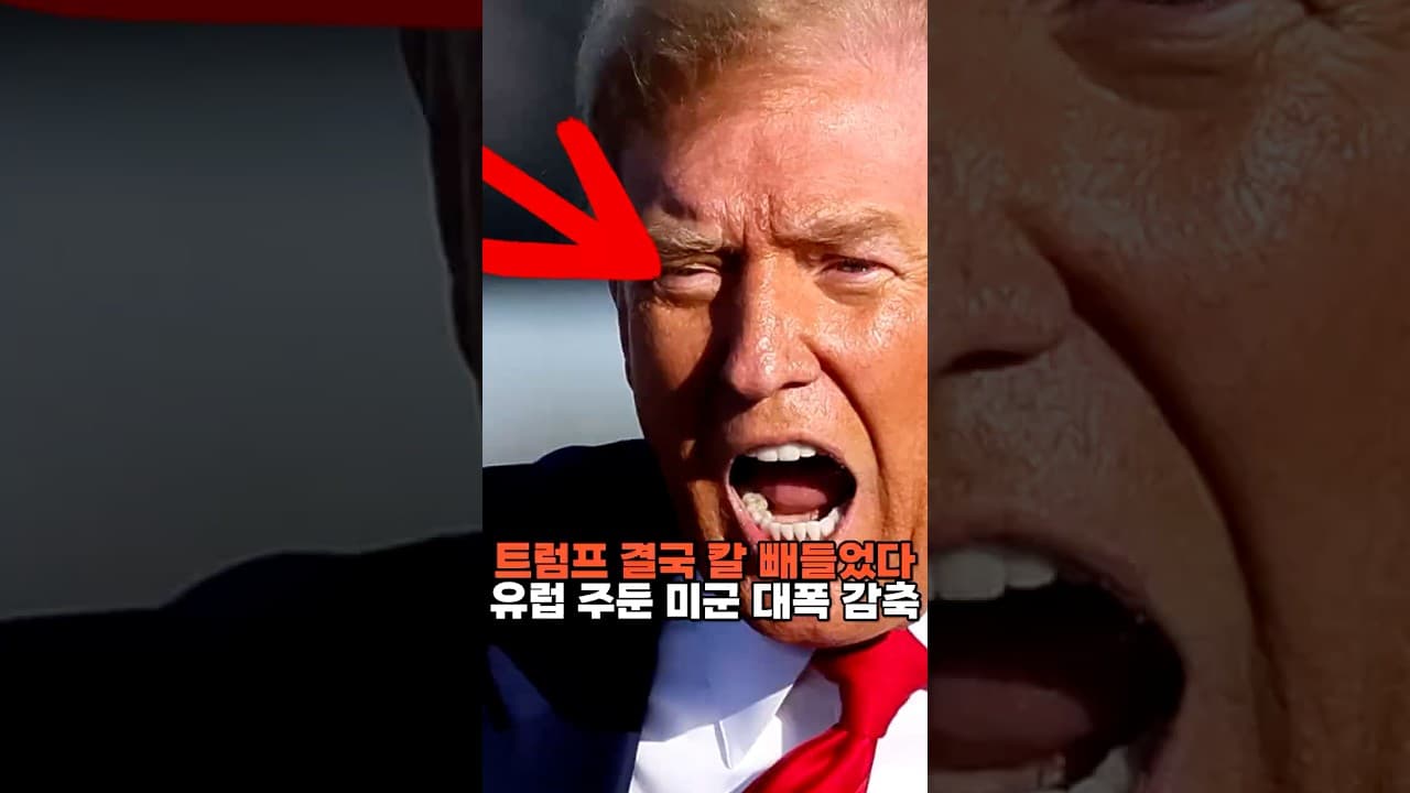 트럼프 결국 칼 빼들었다...유럽 주둔 미군 대폭 감축