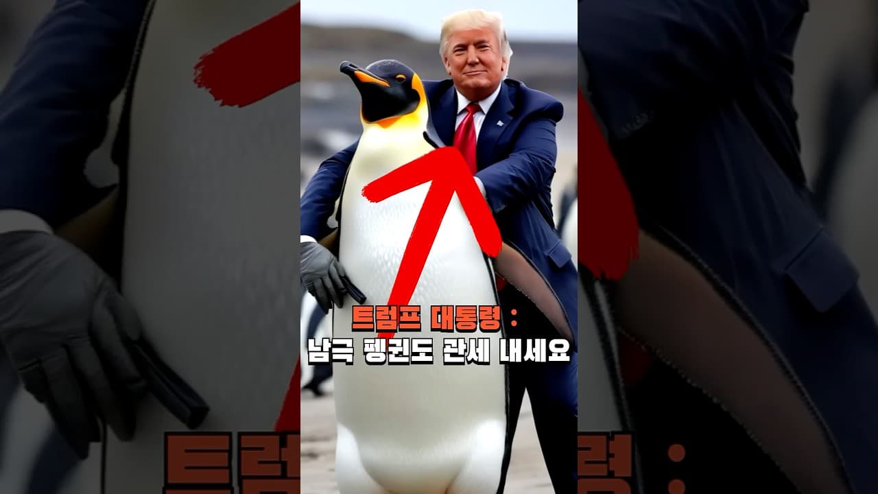 트럼프 대통령 : 남극 펭귄도 관세 내세요