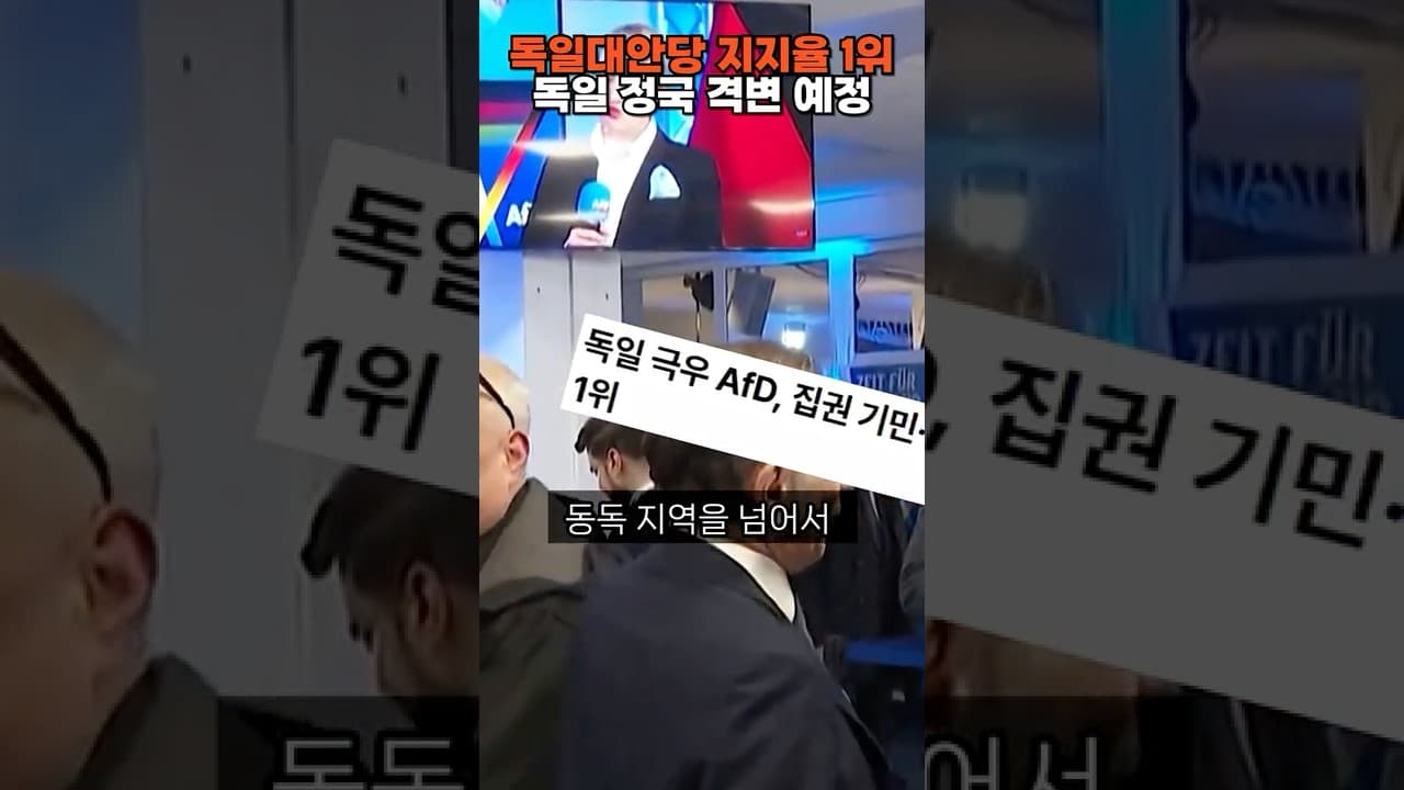 강경 우익 성향 독일대안당 지지율 1위