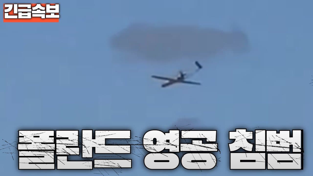 [속보] 러시아 드론, 폴란드 영공 침범...바르샤바 영공 폐쇄