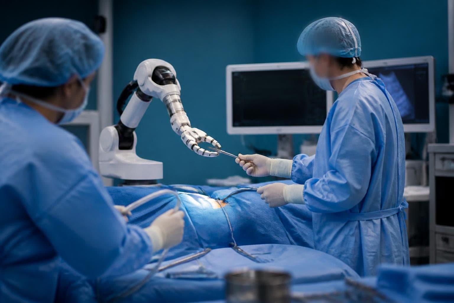 음성 명령 따르는 휴머노이드 로봇, 의사와 함께 수술 시연 성공