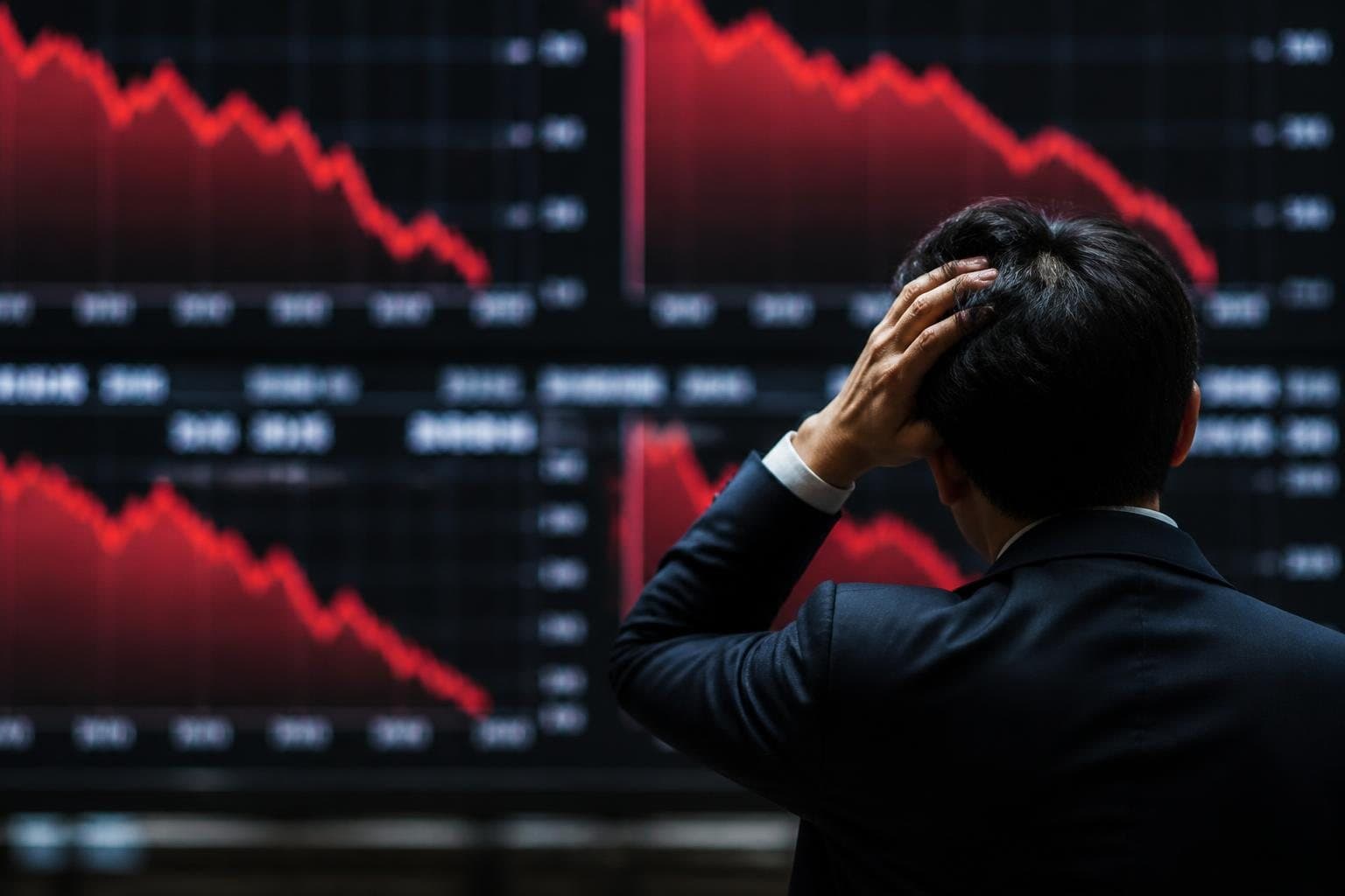 일본 닛케이지수 2.85% 폭락, '블랙먼데이' 우려