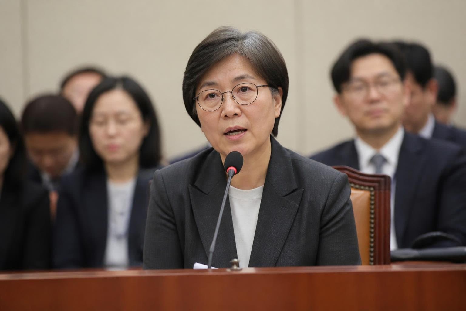 정은경, '입법 공백' 사과하며 신속 개정 추진