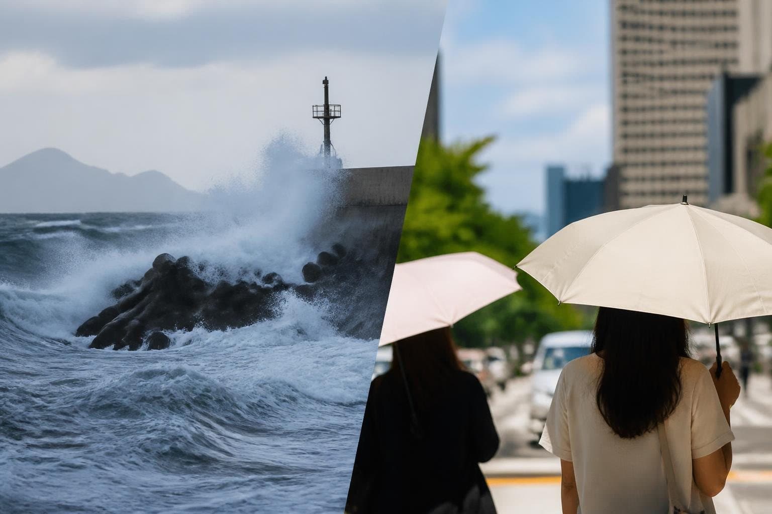 기상청, 전국 광범위 풍랑주의보·폭염경보 발표