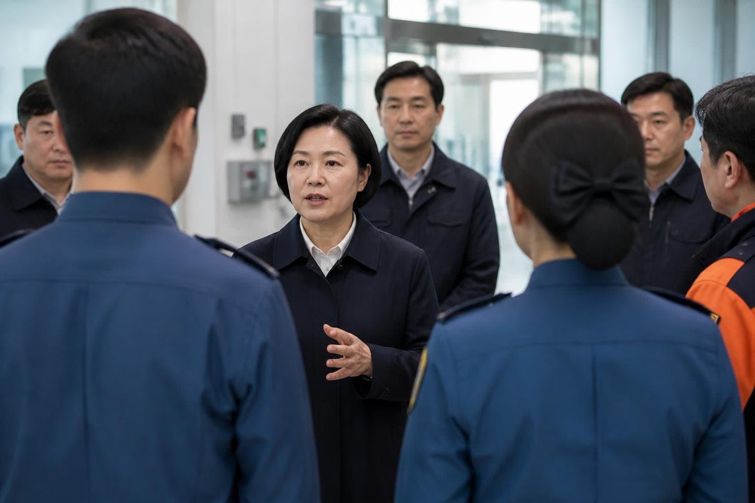한성숙 국무총리, 추석 앞두고 경찰·소방 현장 점검