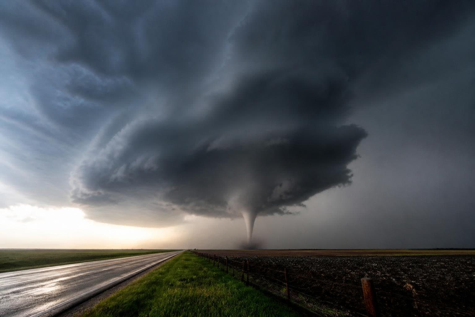 미국 콜로라도주 로건 지역 토네이도 경보 발령