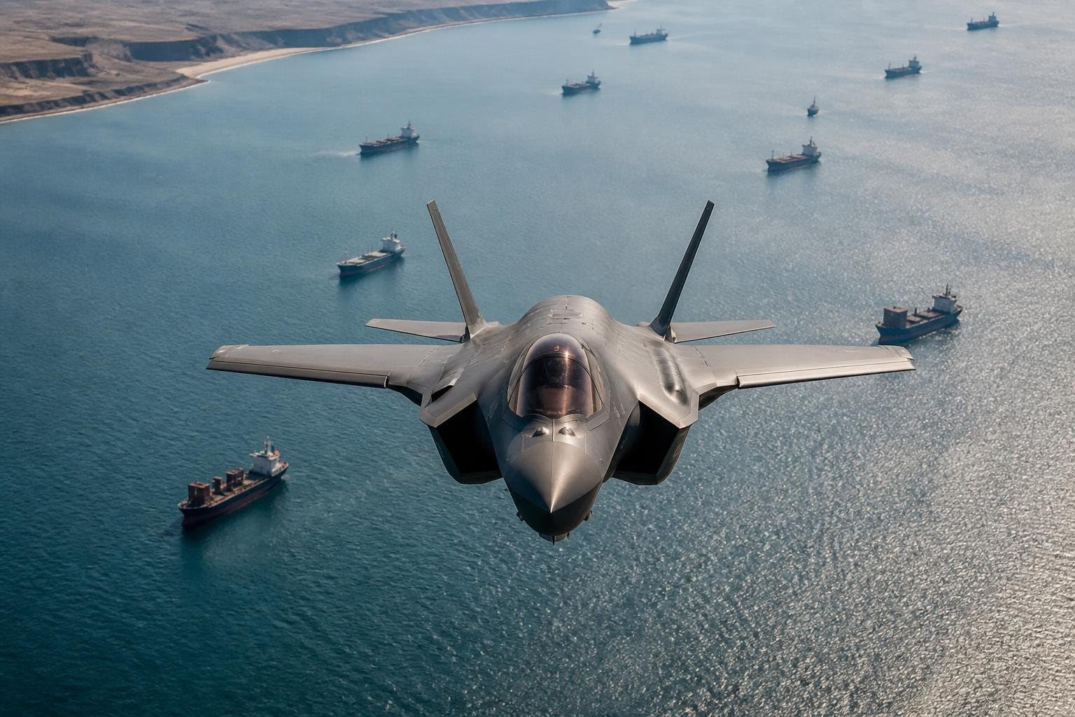 미군, F-35A 스텔스기로 이란 해상 봉쇄 강화…상선 92척 항로 변경