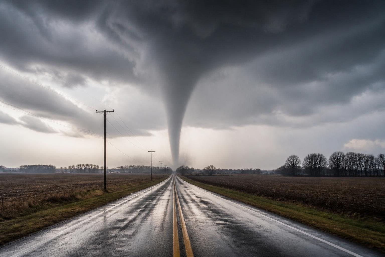 미국 위스콘신주 토네이도 경보 발령…클락 카운티 긴급 대피